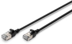 ASSMANN Patch Cord Digitus by Assmann DK-1632-A-003S-BL, F/FTP, Cat. 6a, 0.3 m, Black (DK-1632-A-003S-BL)