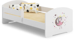 Kobi LUK gyermekágy 160x80 korlátokkal - Sleeping princess - Alvó hercegnő