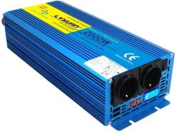 8 kW tiszta szinuszhullám -inverter, 24 V -os bemenet, kettős váltóáramú aljzatok, 12V 220V 4000W