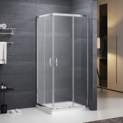 Roltechnik SUNDIS MATT 90x90 cm szögletes zuhanykabin matt üveggel, króm N0797 (N0797)
