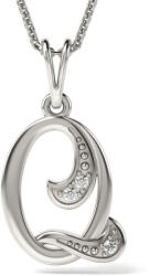  Ezüst ' Q' Medál Nyaklánc - 925 Sterling Ezüst