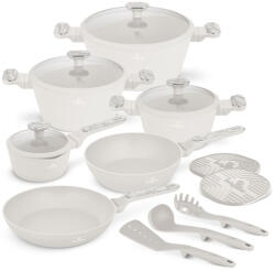 Berlinger Haus BH-8401 Sahara Marble Collection 15 részes Edénykészlet - Krém, Márvány (BH-8401)