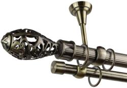 Toledo Dupla Galériakarnis - Antik Arany - 360 cm