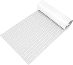 Padlószőnyeg, vízálló, csúszásmentes, szürke csíkokkal, XL