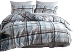 Atisat Ágyneműhuzat garnitúra, 100% pamut renforce, egyszemélyes, 3 részes, Milano kék