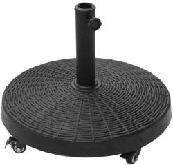 Art Napernyőtalp - Kerekes - 52x41cm - Fekete