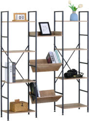 Intenso Home - Modern Tölgy Könyvespolc / Virágállvány - 126x150cm