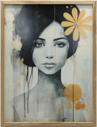  FAKERETES FALI PLAKÁT NŐI VIRÁGAL 50x70 CM