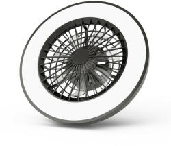 Avide Mennyezeti lámpa ventilátorral Wanda fekete, 2x24W+15W motor, távirányítóval (AFCLCCT-48W-15W-WAB)