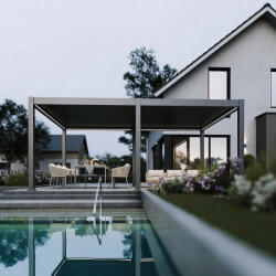  SUN DELUX PRO Motoros + Led világítás 4x6 m antracit terasz pergola