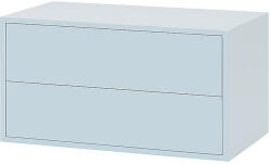  Leziter Boxie Kék Fali Szekrény 2 Fiókos - 40x80x37 cm