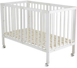  NOVA fa babaágy összecsukható FEHÉR - pepita