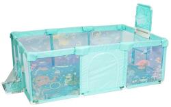  Baby Run kerítés, rajzfilm stílusú kialakítás, magas védő sarkok, Óceán zöld-l