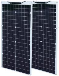  Nagy hatékonyságú napelem készlet, 50 W/100 W monokristályos, rugalmas kialakítás, 100 W fehér