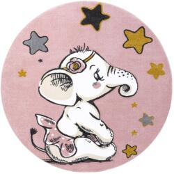  Szőnyeg kerek TINIES ELEPHANT púderrózsa r140