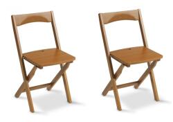  2 darabos összecsukható szék szett, Arredamenti Italia, Diana, cseresznyefa