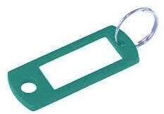  Kulcsjelölő címke beírós zöld - pepita