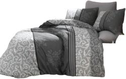 Atisat Ágyneműhuzat garnitúra, 100% pamut renforce, egyszemélyes, 3 részes, Natura szürke