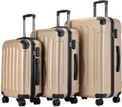 BONTOUR Vertical Háromrészes Bőröndszett (120840-Champagne)
