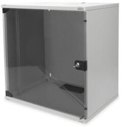 ASSMANN 19" 12U Fali Rack Szekrény - Üvegajtós, Szürke, Lapraszerelt