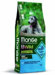 Monge BWild Grain Free Adults 12kg gabonamentes teljes értékű eledel minden fajtájú felnőtt kutyának szardellával, burgonyával és borsóval