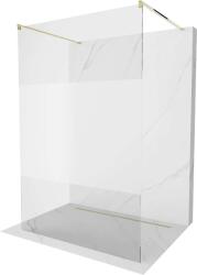 Mexen Kioto Walk-in Zuhanyfal - 110x200 cm - 8 mm Üveg - Arany (5907709133969)