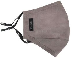 PureMe Maszk, Újrafelhasználható, Állítható füllel, Vászon, 2db N95 szűrővel a csomagban, szürke (PUREME-LN-Cgrey) - pepita