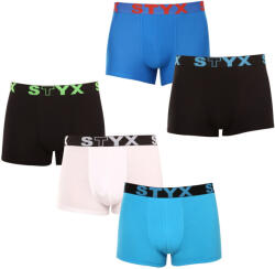 Styx 5PACK férfi boxeralsó Styx sportos gumipánt többszínben (5G0912179) L - pepita