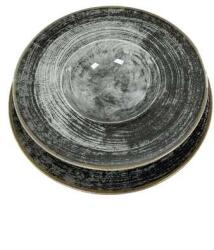  Elegáns Szürke Porcelán Étkészlet - 12 darabos