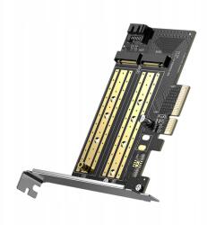 Ugreen bővítőkártya PCIe 3.0 x4 adapter M. 2 M-Key M. 2 B-Key SSD-hez (70504)