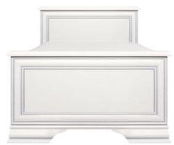 TEMPO KONDELA Ágy, 90x200, alpesi fehér, KENTAK - pepita