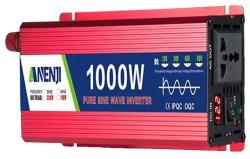  Tápinverter, módosított szinuszhullám, univerzális aljzat, ANJ-1000W-12V-220V