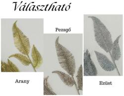  Csillámos toll levél ezüst 1 db