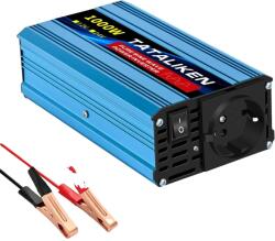  Inverter, tiszta szinuszhullám, LED kijelző, 1000W EU, Európa, 12V50Hz