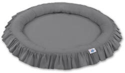 BabyLion Prémium kör alakú babafészek - Sötétszürke