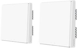 Intelligens falkapcsoló, vezeték nélküli vezérlés, HomeKit kompatibilitás, 2x nincs semleges 1 gomb