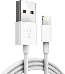  Кабел за зареждане и данни USB-A към Lightning за iPhone, 1 метър, Бял (SE07)