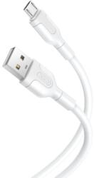 XO Кабел за зареждане и пренос на данни XO cable NB212 USB - microUSB 1, 0 m 2, 1A, Бял (NB212)