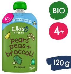 Ella's Kitchen BIO Круша, грах и броколи (120 g) (EK014)