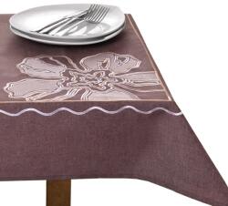  Asztalterítő OLD COLLECTIONS barna hímzett motívum virágos 60x140 decor tephani