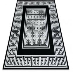 Gloss Görög Mintás Szőnyeg - Fekete-Fehér - 160x220 cm