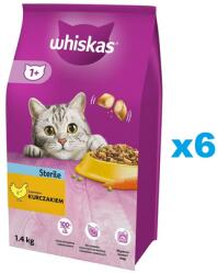 Whiskas Sterile 6x1.4 kg csirkés szárazeledel sterilizált macskáknak