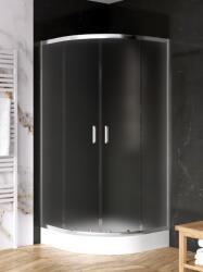 NEW TRENDY Suvia cabină de duș 90x90 cm semicircular crom luciu/sticlă mat K-5120 (K5120)