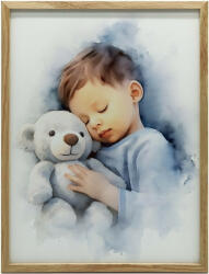  FALI PLAKÁT FIÚ MEDVÉVEL HUGLY 70x100 CM KERETTEL