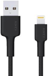 AUKEY CB-AL05 USB-A apa 2.0 - Lightning apa Adat és töltőkábel - Fekete (2m) (CB-AL05) (CB-AL05)