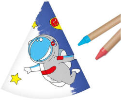  Színezhető Űrhajós Parti Kalap - 6 db (MLG132489)