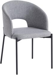 TEMPO KONDELA Étkezőszék, szürke/fekete, LONKA - mindigbutor