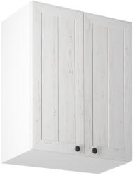 TEMPO KONDELA Felsőszekrény G60, fehér/sosna andersen, PROVANCE - mindigbutor