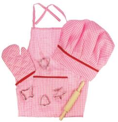 Bigjigs Toys Розов комплект за главен готвач (BJ609)
