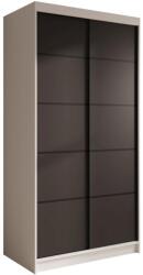 ADRK Tolóajtós szekrény Verto 100, Fehér, Fekete - mindigbutor